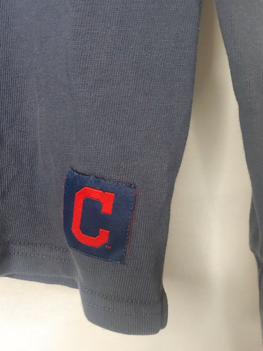 Cleveland Indians Rugby Shirt M Long Sleeve Block C Collared MLB Baseball - Picture 6 of 8